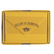 Crown Mill Colours Line - Set of 25 Cards & Envelopes - Mango